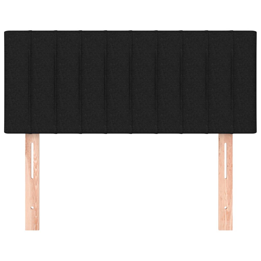 vidaXL Κεφαλάρι Κρεβατιού Μαύρο 90x5x78/88 εκ. Υφασμάτινο