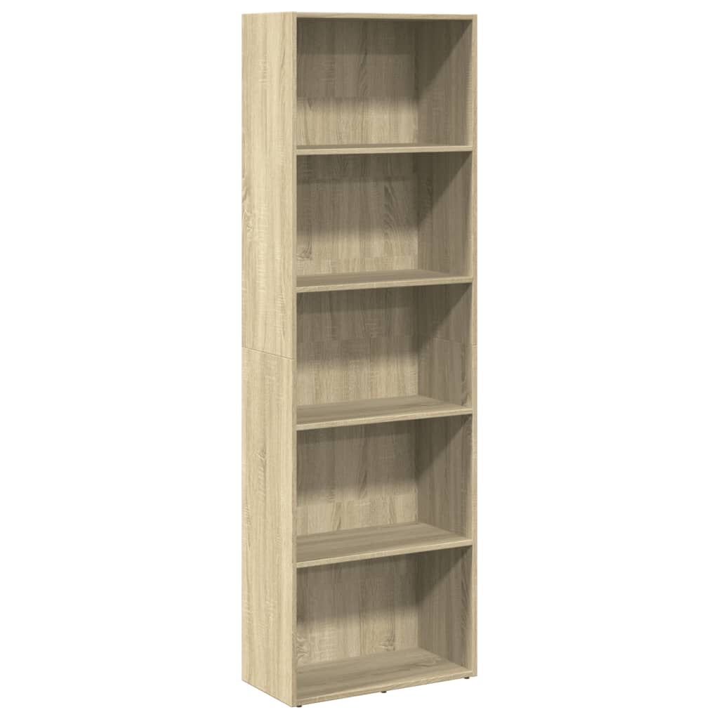 vidaXL Βιβλιοθήκη Sonoma Δρυς 60x30x189 εκ. από Επεξεργασμένο Ξύλο
