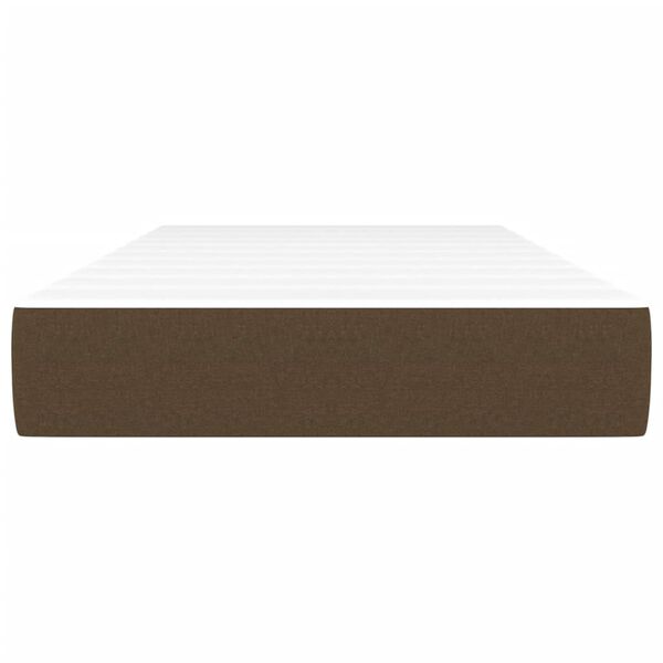 vidaXL Στρώμα με Pocket Springs Σκούρο Καφέ 120x190x20 εκ. Βελούδινο