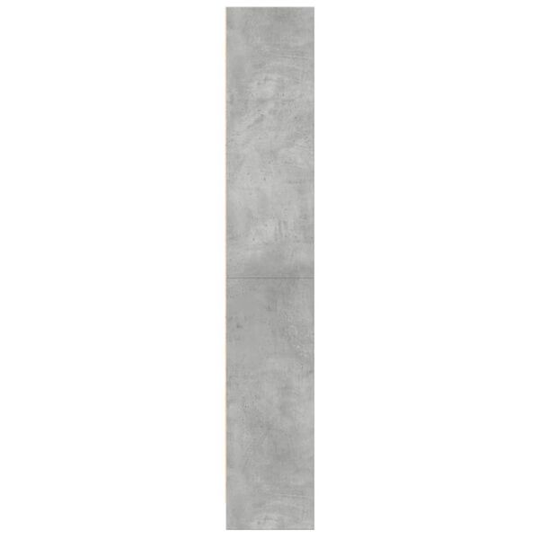 vidaXL Βιβλιοθήκη Γκρι Σκυροδέματος 60x24x143 εκ. Επεξεργ. Ξύλο