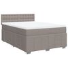 vidaXL &Kappa;&rho;&epsilon;&beta;ά&tau;&iota; Boxspring &mu;&epsilon; &Sigma;&tau;&rho;ώ&mu;&alpha; Taupe 160x200 &epsilon;&kappa;. &Upsilon;&phi;&alpha;&sigma;&mu;ά&tau;&iota;&nu;&omicron;
