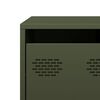 vidaXL Τραπεζάκι Σαλονιού Λαδί 101,5x50x43,5 εκ. Χάλυβα Ψυχρής Έλασης