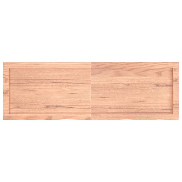 vidaXL Πάγκος Μπάνιου Αν. Καφέ 120x40x(2-4) εκ. Επεξεργ. Μασίφ Ξύλο