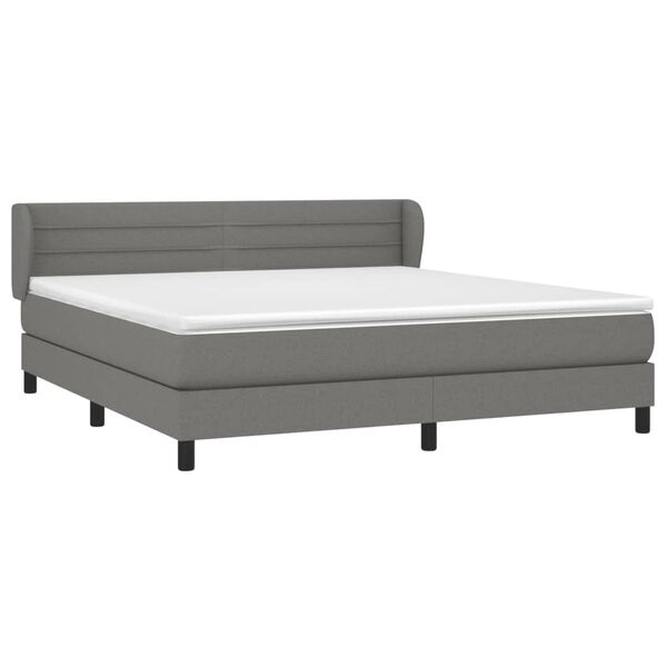 vidaXL &Kappa;&rho;&epsilon;&beta;ά&tau;&iota; Boxspring &mu;&epsilon; &Sigma;&tau;&rho;ώ&mu;&alpha; &Sigma;&kappa;&omicron;ύ&rho;&omicron; &Gamma;&kappa;&rho;&iota; 160x200 &epsilon;&kappa; &Upsilon;&phi;&alpha;&sigma;&mu;ά&tau;&iota;&nu;&omicron;