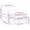 vidaXL &Kappa;&rho;&epsilon;&beta;ά&tau;&iota; Boxspring &mu;&epsilon; &Sigma;&tau;&rho;ώ&mu;&alpha; &Alpha;&nu;&omicron;&iota;&chi;&tau;ό &Gamma;&kappa;&rho;&iota; 140x190 &epsilon;&kappa;. &Upsilon;&phi;&alpha;&sigma;&mu;ά&tau;&iota;&nu;&omicron;