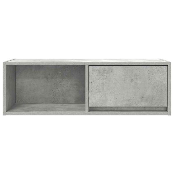 vidaXL Έπιπλο Τηλεόρασης Γκρι Σκυροδέματος 80x31x25,5εκ. Επεξεργ. Ξύλο