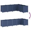 vidaXL Ζαρντινιέρα Κήπου Μπλε Γκρι 160x120x53 εκ. Πολυπροπυλένιο