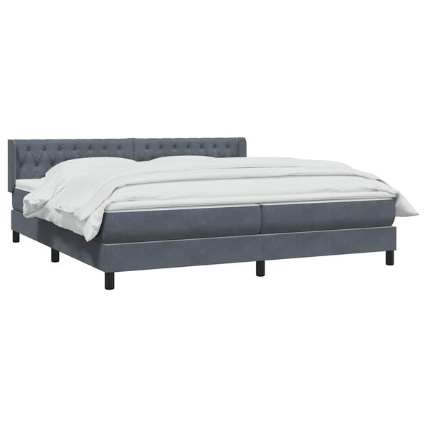 vidaXL Box Spring &Kappa;&rho;&epsilon;&beta;ά&tau;&iota; &mu;&epsilon; &sigma;&tau;&rho;ώ&mu;&alpha; &Sigma;&kappa;&omicron;ύ&rho;&omicron; &gamma;&kappa;&rho;&iota; 180x220 &epsilon;&kappa;. &Beta;&epsilon;&lambda;&omicron;ύ&delta;&iota;&nu;&omicron;
