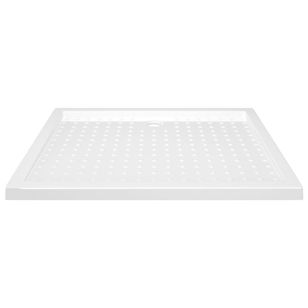 vidaXL Βάση Ντουζιέρας με Σχέδιο Τάπας Λευκή 80 x 100 x 4 εκ. από ABS