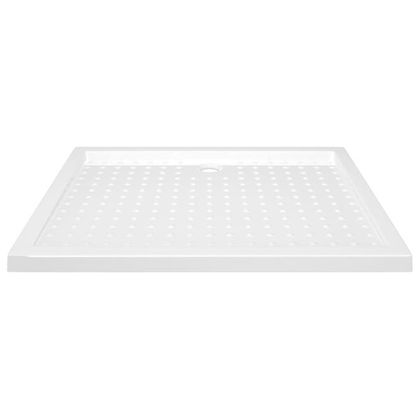 vidaXL Βάση Ντουζιέρας με Σχέδιο Τάπας Λευκή 80 x 100 x 4 εκ. από ABS
