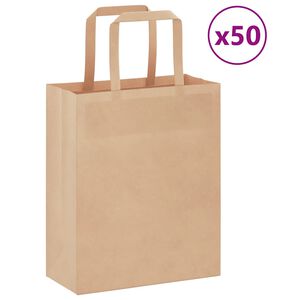 vidaXL &Chi;ά&rho;&tau;&iota;&nu;&epsilon;&sigmaf; &sigma;&alpha;&kappa;&omicron;ύ&lambda;&epsilon;&sigmaf; 50 &tau;&epsilon;&mu;ά&chi;&iota;&alpha; &mu;&epsilon; &chi;&epsilon;&rho;&omicron;ύ&lambda;&iota;&alpha; &kappa;&alpha;&phi;έ 18x8x22 cm
