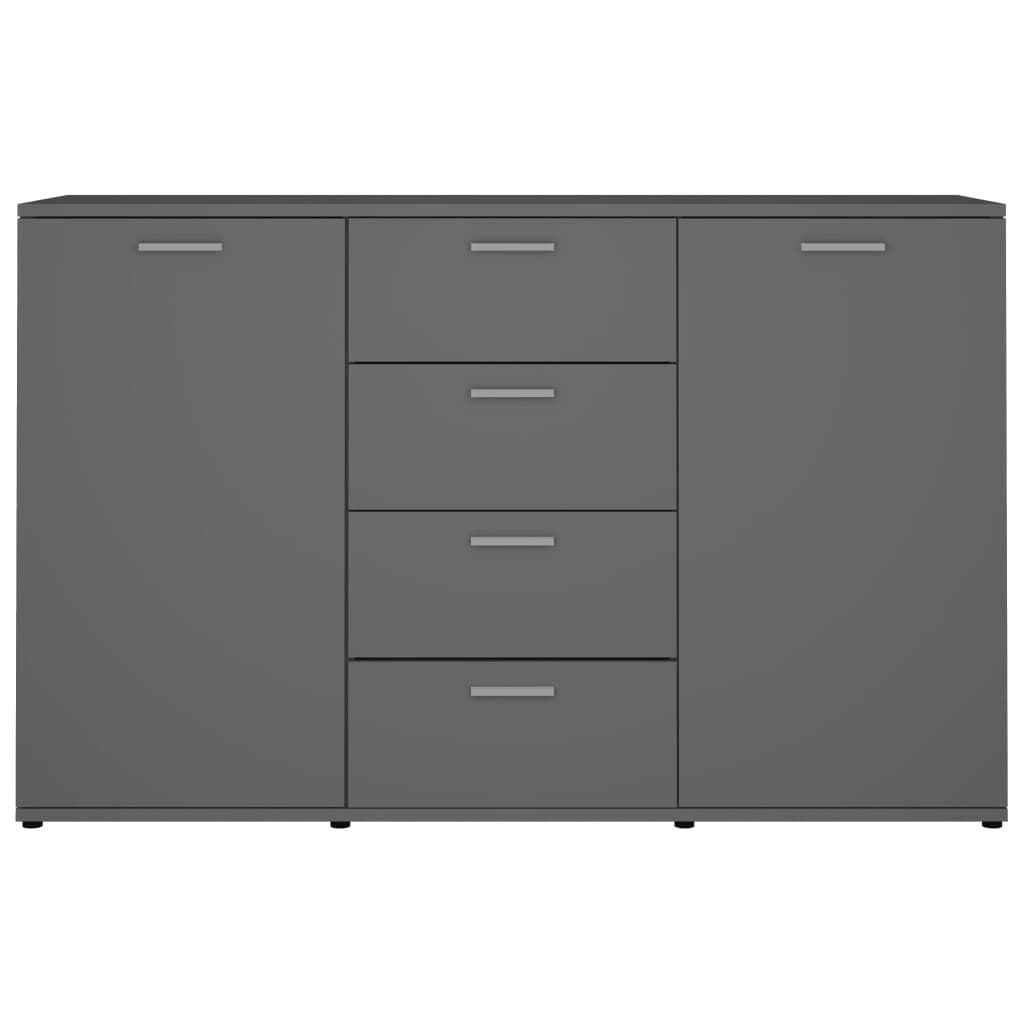 vidaXL Μπουφές Γκρι 120 x 35,5 x 75 εκ. από Επεξ. Ξύλο