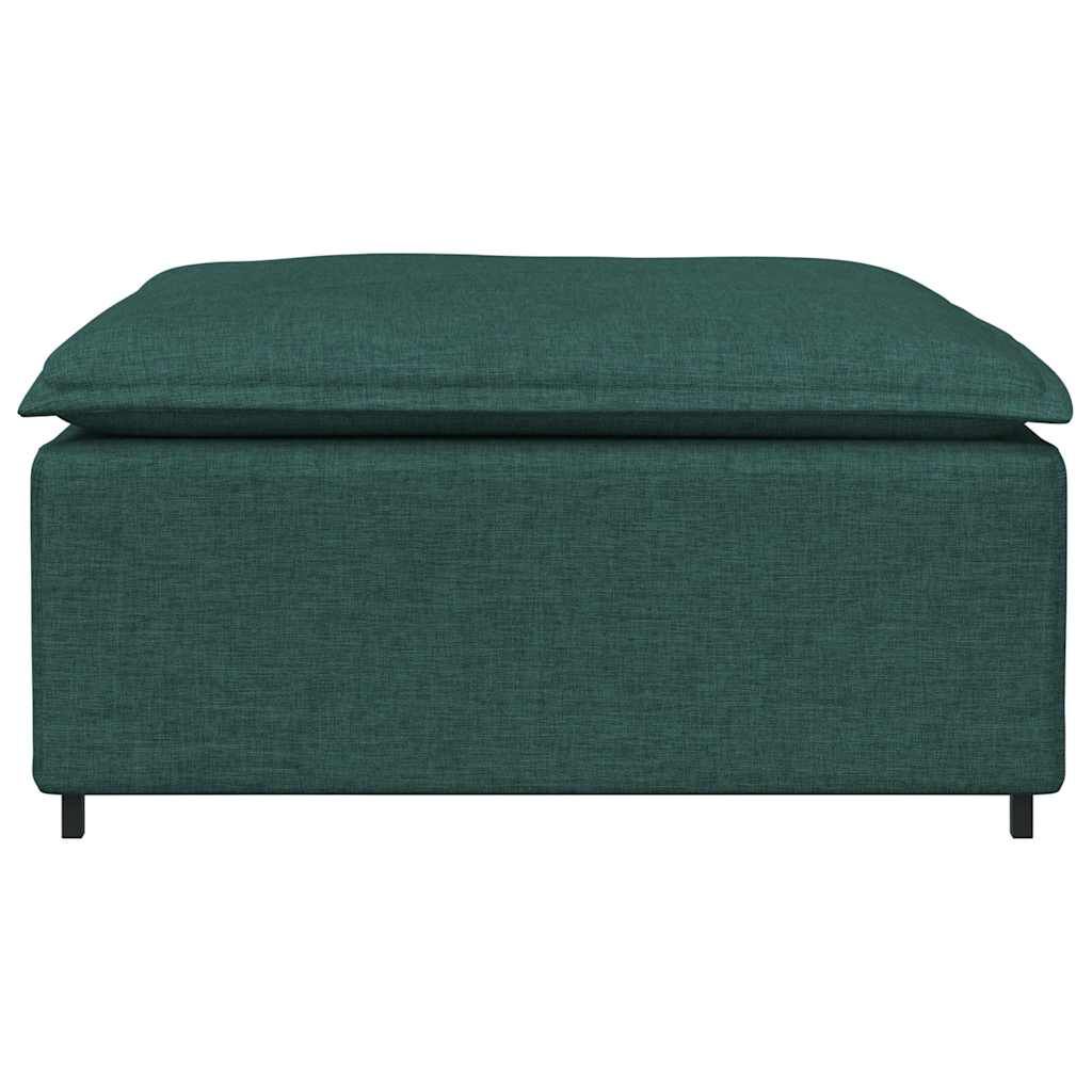 vidaXL Υποπόδιο Καναπέ Σκούρο Πράσινο 100x100x48 εκ.