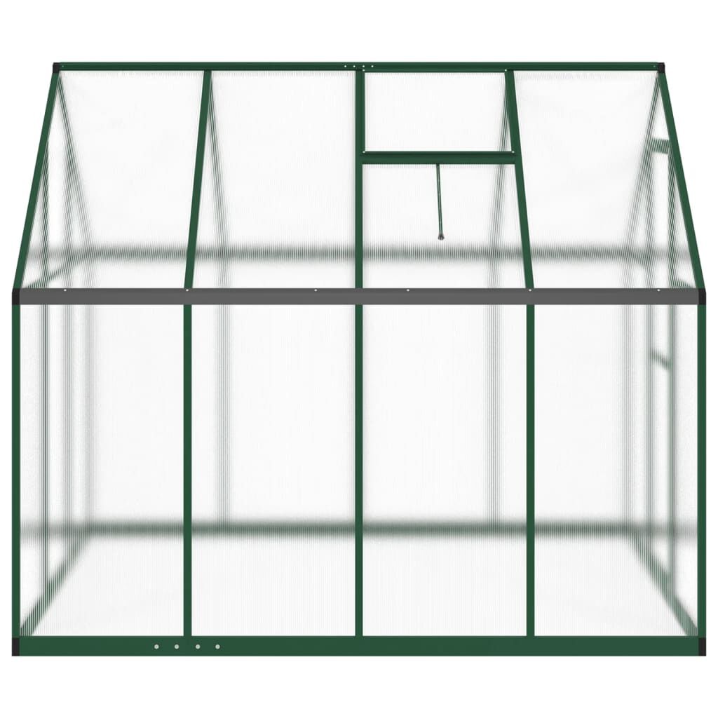 vidaXL Θερμοκήπιο με Πλαίσιο Βάσης Πράσινο 224x169x195 εκ. Αλουμινίου