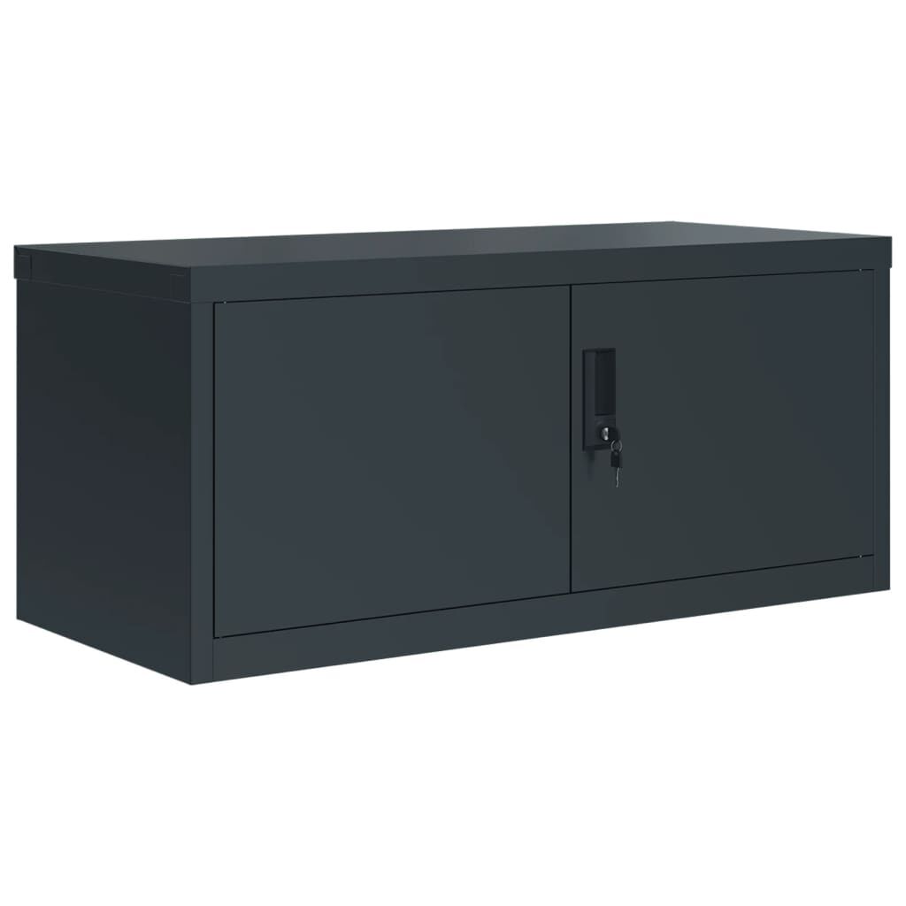 vidaXL Αρχειοθήκη Ανθρακί 90 x 40 x 110 εκ. Ατσάλινη
