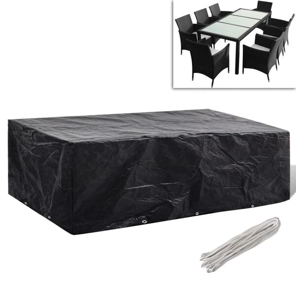 vidaXL Κάλυμμα Επίπλων Κήπου με 8 Κρίκους 300 x 140 x 90 εκ.