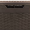 vidaXL Μπαούλο Αποθήκευσης Κήπου Καφέ 119x48x60 εκ. από Πολυπροπυλένιο