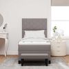 vidaXL Κρεβάτι με ελατήρια με στρώμα Taupe 100 x 200 cm ύφασμα