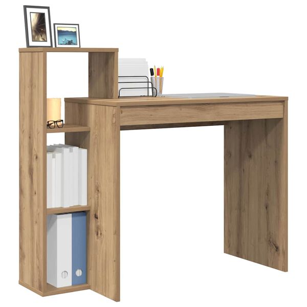 vidaXL &Gamma;&rho;&alpha;&phi;&epsilon;ί&omicron; &mu;&epsilon; &rho;ά&phi;&iota; Artisan Oak 100 x 40 x 90 cm &Epsilon;&pi;&epsilon;&xi;&epsilon;&rho;&gamma;&alpha;&sigma;&mu;έ&nu;&omicron; &xi;ύ&lambda;&omicron;