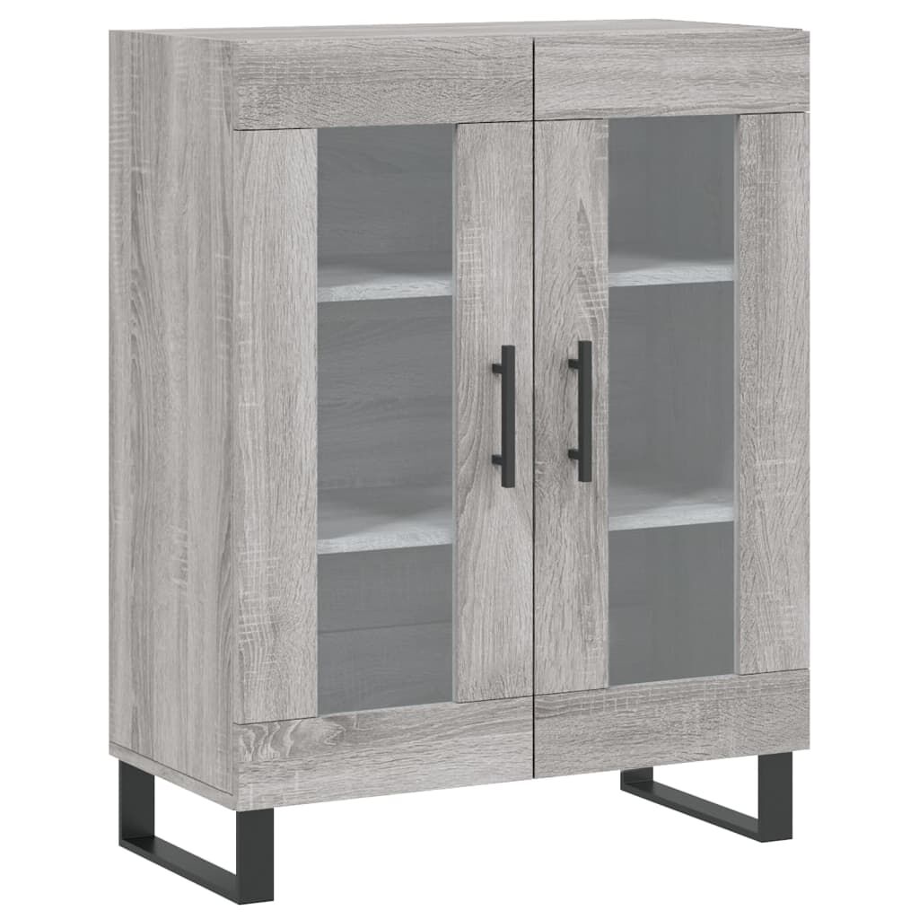 vidaXL Ντουλάπι Γκρι Sonoma 69,5 x 34 x 180 εκ. Επεξεργασμένο Ξύλο