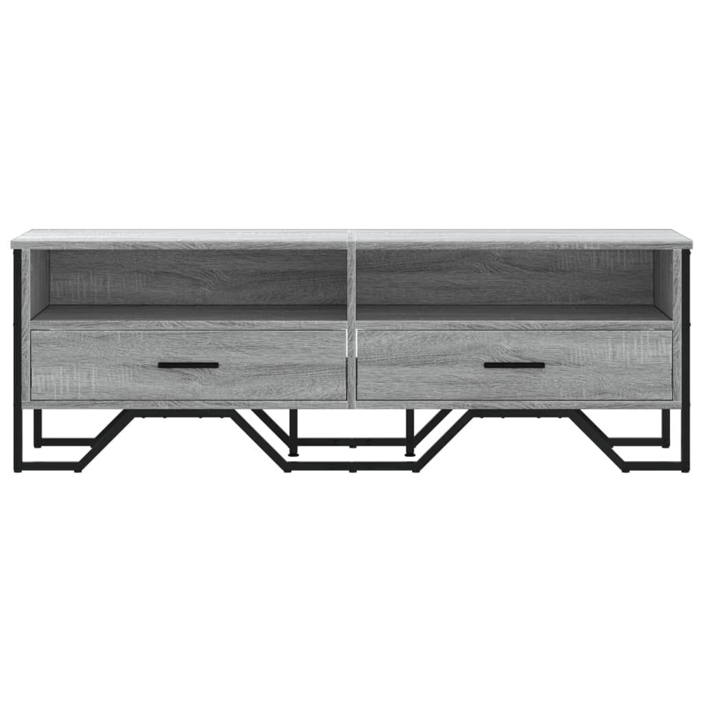 vidaXL Έπιπλο Τηλεόρασης Γκρι Sonoma 122x34x41 εκ. από Επεξεργ. Ξύλο