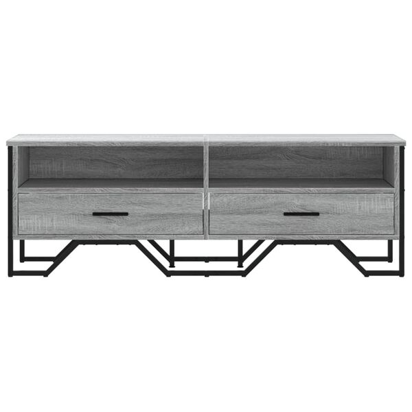 vidaXL Έπιπλο Τηλεόρασης Γκρι Sonoma 122x34x41 εκ. από Επεξεργ. Ξύλο