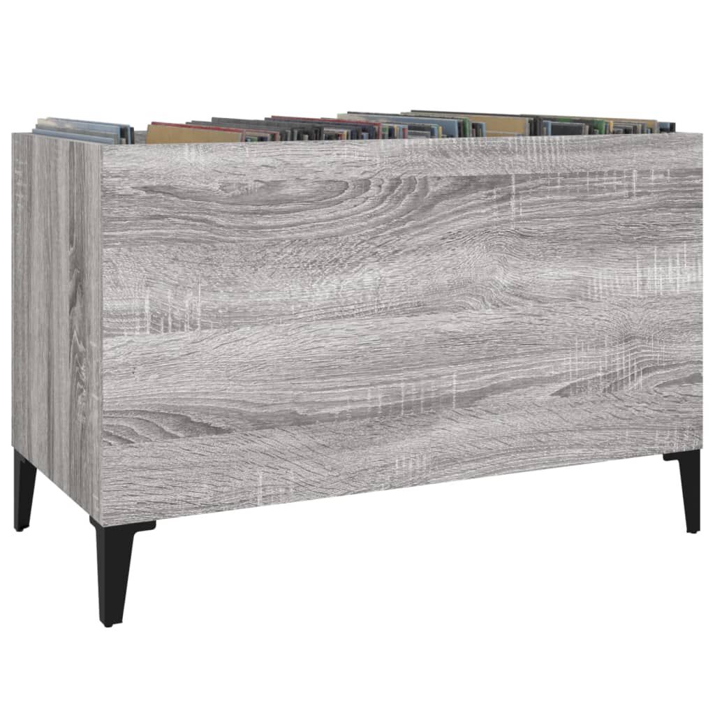 vidaXL Δισκοθήκη Γκρι Sonoma 74,5 x 38 x 48 εκ. από Επεξεργασμένο Ξύλο