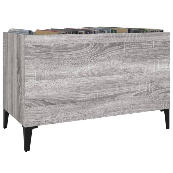 vidaXL Δισκοθήκη Γκρι Sonoma 74,5 x 38 x 48 εκ. από Επεξεργασμένο Ξύλο