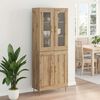 vidaXL Highboard 2 pcs Artisan Oak &Epsilon;&pi;&epsilon;&xi;&epsilon;&rho;&gamma;&alpha;&sigma;&mu;έ&nu;&omicron; &xi;ύ&lambda;&omicron;