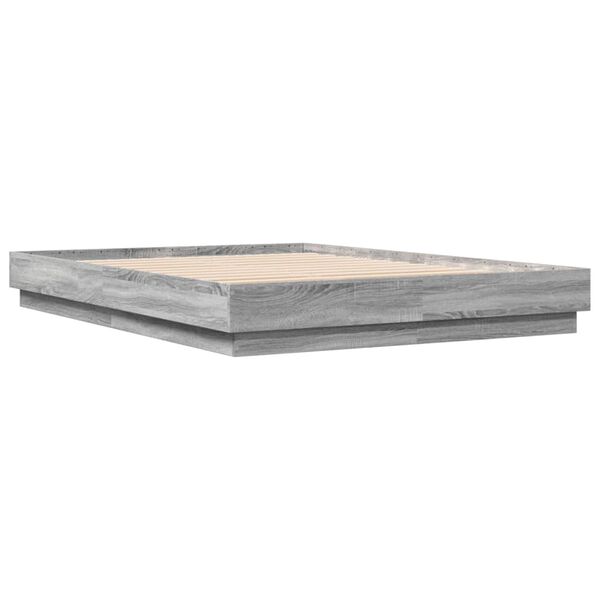 vidaXL Πλαίσιο Κρεβατιού Γκρι Sonoma 150x200 εκ. Επεξεργασμένο Ξύλο