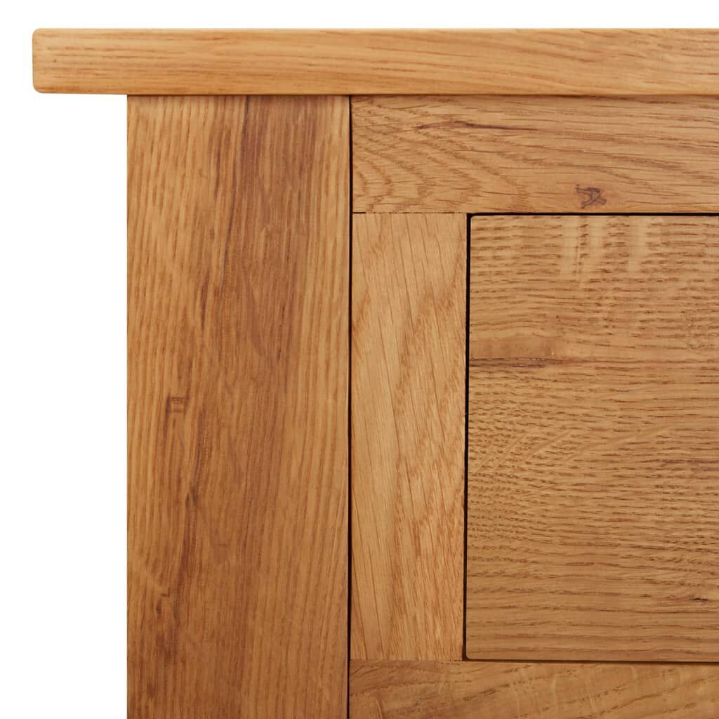vidaXL Τραπέζι Κονσόλα 110 x 40 x 75 εκ. από Μασίφ Ξύλο Δρυς