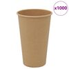 vidaXL Χάρτινα κύπελλα καφέ 1000 τεμάχια 16oz 400ml καφέ