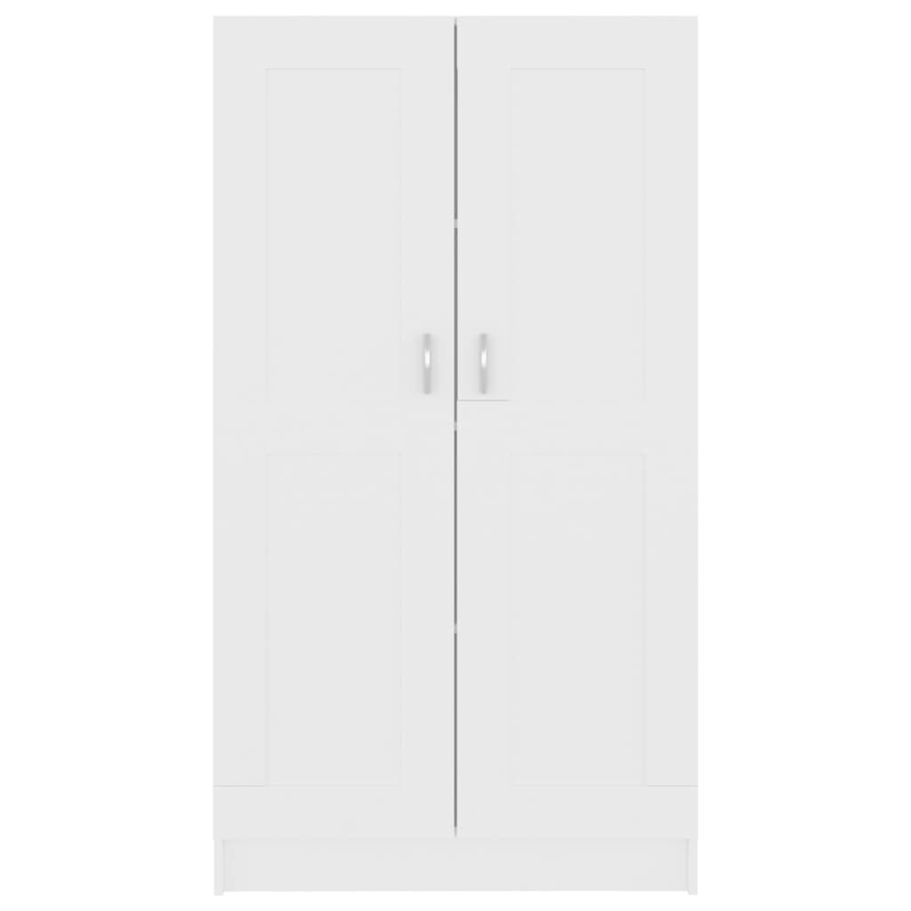vidaXL Βιβλιοθήκη Λευκή 82,5 x 30,5 x 150 εκ. Επεξ. Ξύλο