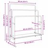 vidaXL Ράφι Ρούχων με ράφι Καπνιστή δρυς 90 x 30 x 100.5 εκ.