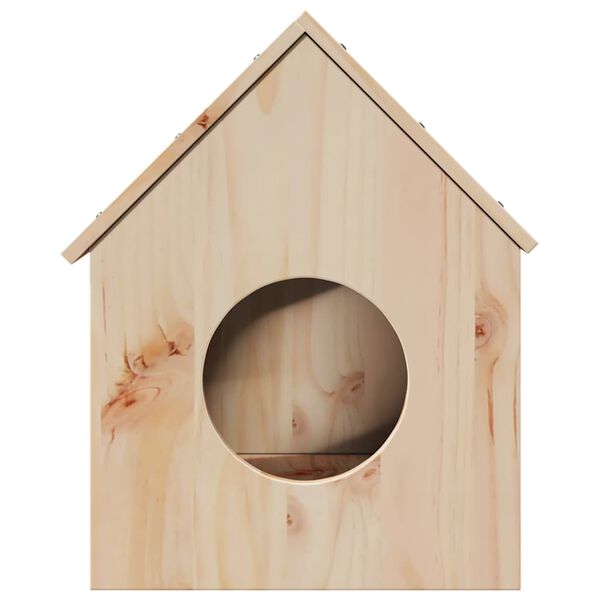 vidaXL Σπίτι για γάτες 41x50x50 cm από μασίφ ξύλο πεύκο