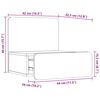 vidaXL Κομοδίνο Καφέ κεριού 44 x 32.5 x 40 εκ. Μασίφ ξύλο πεύκου
