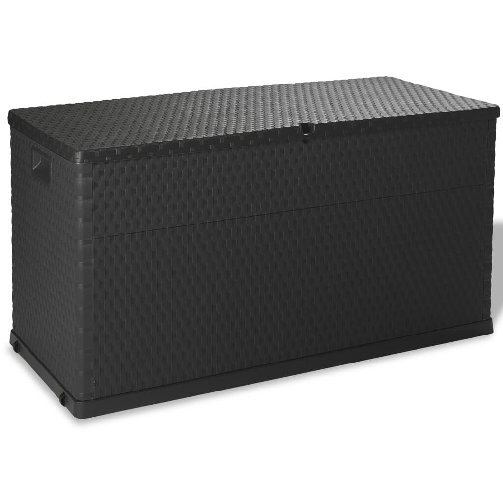 vidaXL Μπαούλο Αποθήκευσης Κήπου Ανθρακί 120x56x63 εκ. Πολυπροπυλένιο
