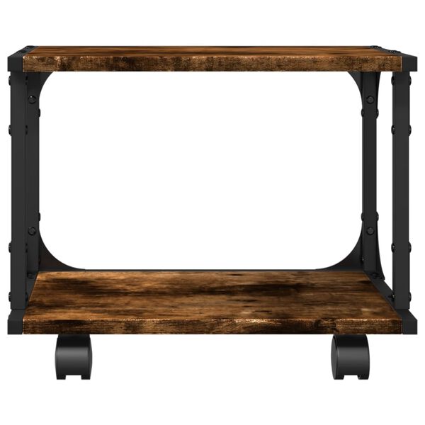 vidaXL Βάση Εκτυπωτή 2 Επιπέδων Καπνιστή Δρυς 41x28x33,5 εκ Επεξ. Ξύλο