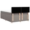 vidaXL &Kappa;&rho;&epsilon;&beta;ά&tau;&iota; Boxspring &mu;&epsilon; &Sigma;&tau;&rho;ώ&mu;&alpha; Taupe 140x190 &epsilon;&kappa;. &Upsilon;&phi;&alpha;&sigma;&mu;ά&tau;&iota;&nu;&omicron;
