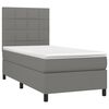 vidaXL &Kappa;&rho;&epsilon;&beta;ά&tau;&iota; Boxspring &mu;&epsilon; &Sigma;&tau;&rho;ώ&mu;&alpha; & LED &Sigma;&kappa;.&Gamma;&kappa;&rho;&iota; 90x200 &epsilon;&kappa;. &Upsilon;&phi;&alpha;&sigma;&mu;ά&tau;&iota;&nu;&omicron;