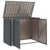 vidaXL Κουτί αποθήκευσης κήπου Μαύρο 151,5 x 82 x 110,5 εκ Ατσάλι