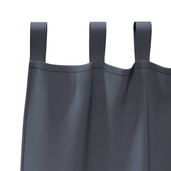 vidaXL Κουρτίνες με κουρτίνες 2 pcs Ανθρακί 245 x 140 εκ. Πολυεστέρας
