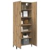 vidaXL Highboard 2 pcs Artisan Oak &Epsilon;&pi;&epsilon;&xi;&epsilon;&rho;&gamma;&alpha;&sigma;&mu;έ&nu;&omicron; &xi;ύ&lambda;&omicron;