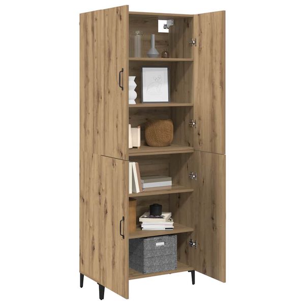 vidaXL Highboard 2 pcs Artisan Oak &Epsilon;&pi;&epsilon;&xi;&epsilon;&rho;&gamma;&alpha;&sigma;&mu;έ&nu;&omicron; &xi;ύ&lambda;&omicron;