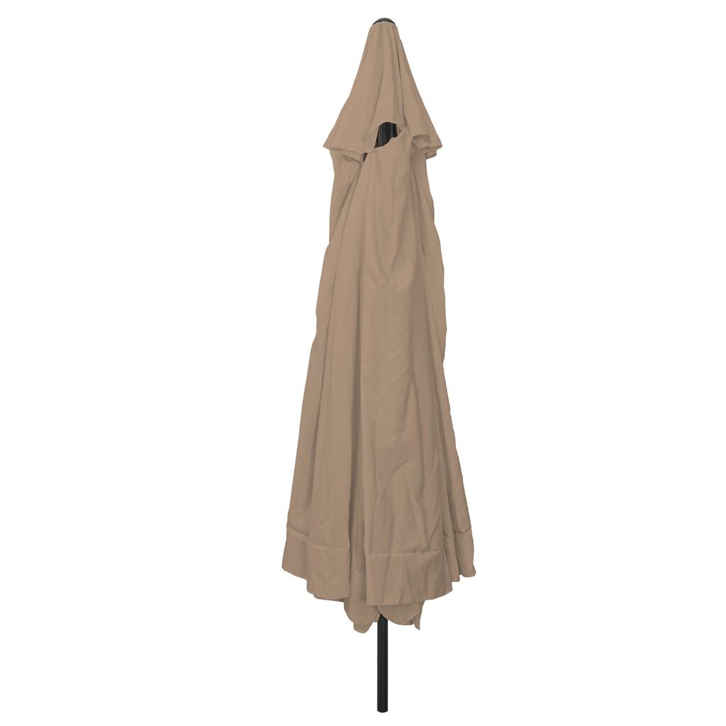 vidaXL Ομπρέλα Κήπου ø395x245 cm Ταουπέ