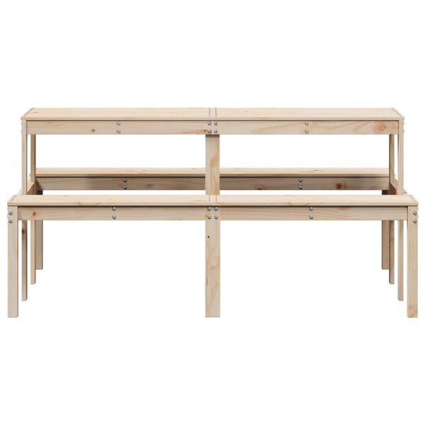 vidaXL Τραπέζι Πικνίκ 160 x 134 x 75 εκ. από Μασίφ Ξύλο Πεύκου