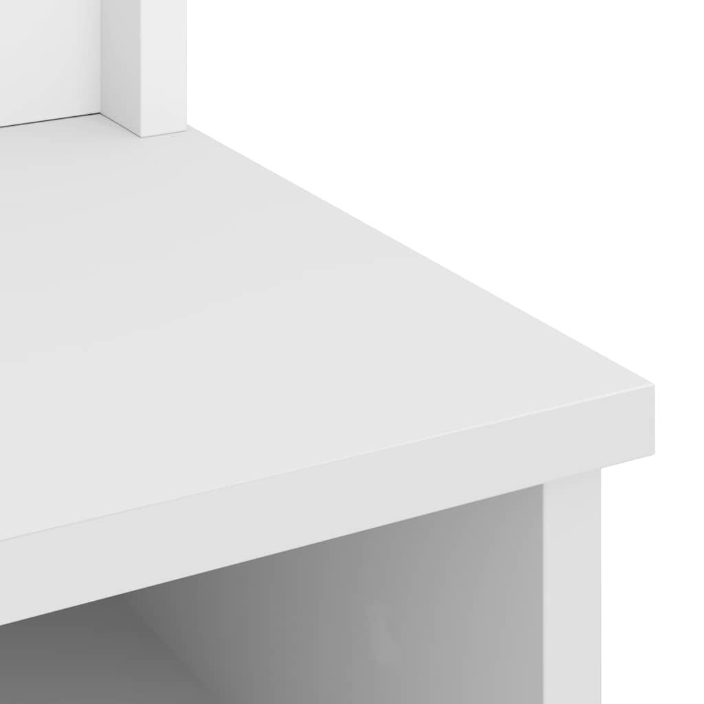 vidaXL Δέντρο χωλ SANDENS Λευκό 87x40x159,5 εκ. Πεύκο μασίφ ξύλο