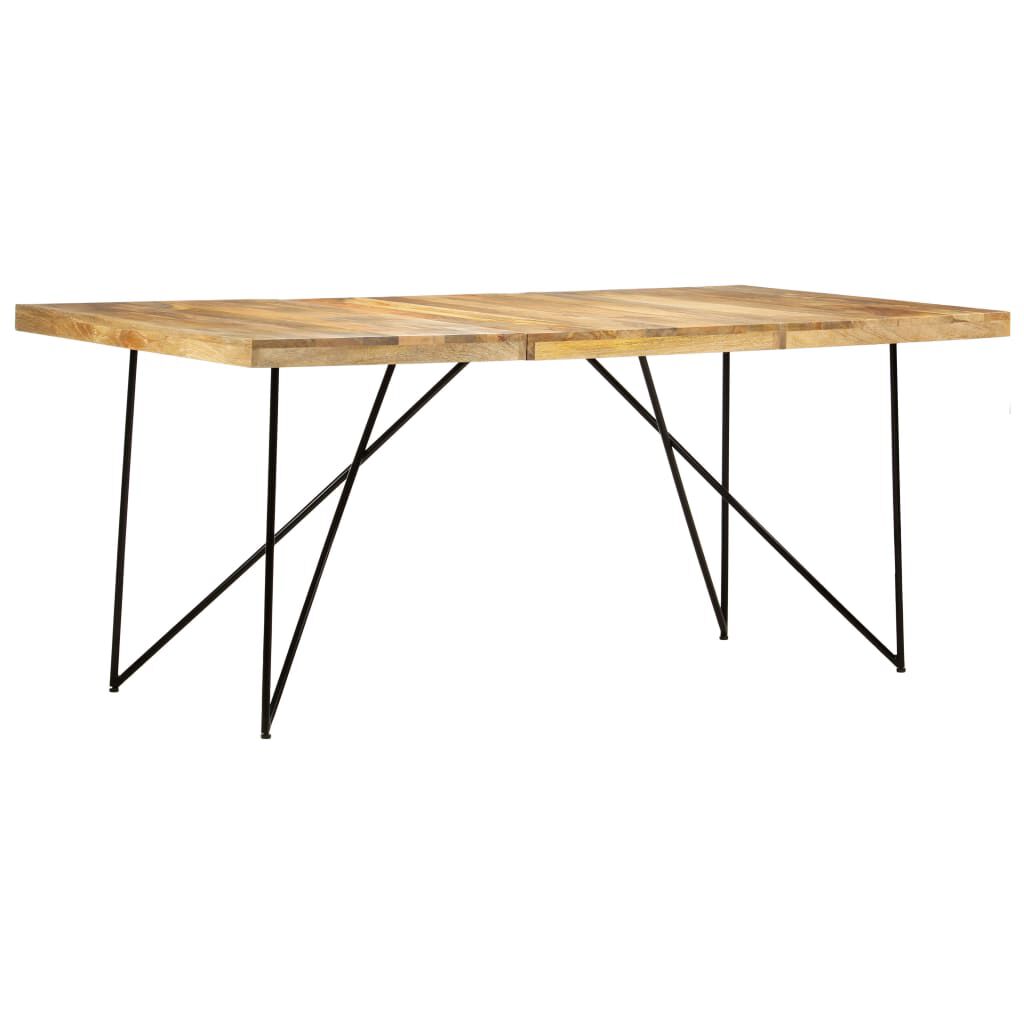 vidaXL Τραπεζαρία 180 x 90 x 76 εκ. από Μασίφ Ξύλο Μάνγκο