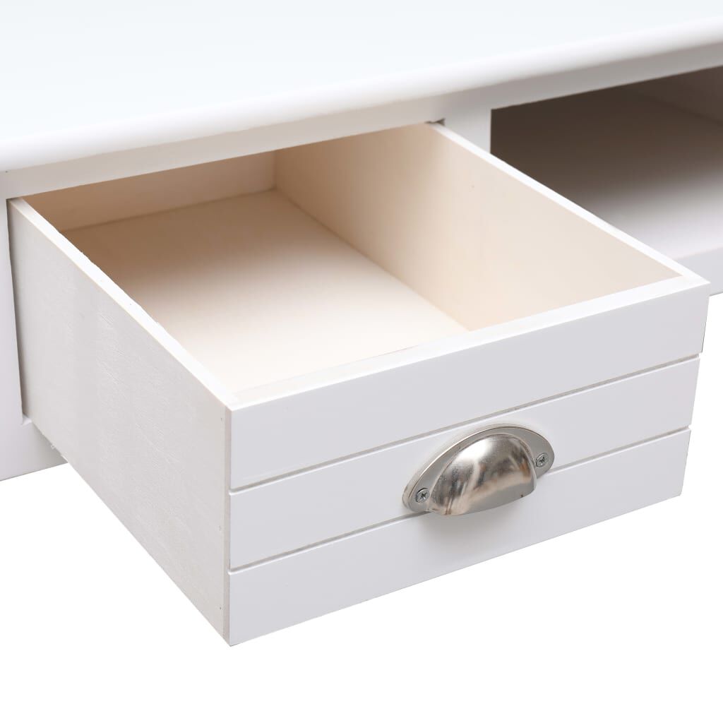 vidaXL Γραφείο Λευκό 110 x 45 x 76 εκ. Ξύλινο