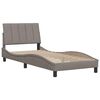 vidaXL Σκελετός Κρεβατιού Χωρίς Στρώμα Taupe 80x200 εκ. Υφασμάτινο